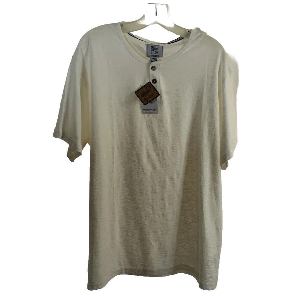 PX Clothing Cream Mean Top 100% Cotton Short Cap Sleeve Made In India